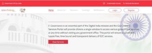 e Services Goa Online Portal