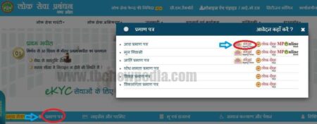 MP Caste Certificate Online