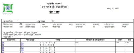 jharkhand khata khatoni download