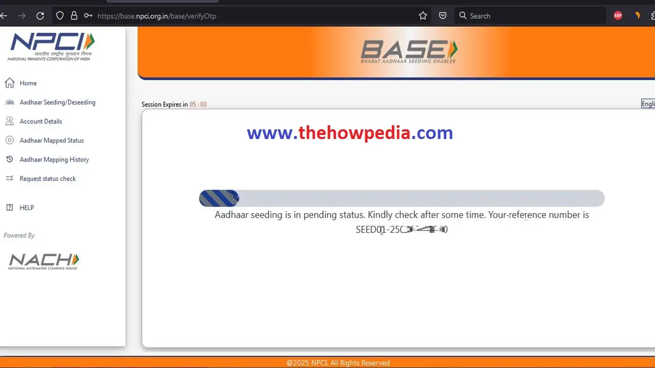 DBT Link Bank Account NPCI Aadhar Link Bank Account Form Bank Seeding Status