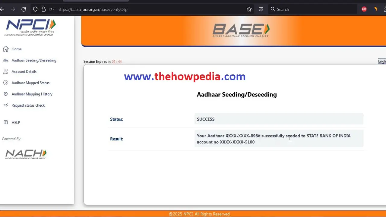 Bank Dbt Link Kaise Kare Online UIDAI DBT Link NPCI Aadhaar Link Aadhaar Seeding Online
